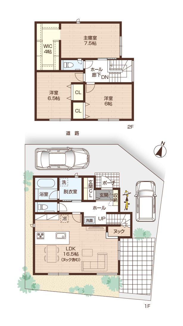 F号地 間取り図