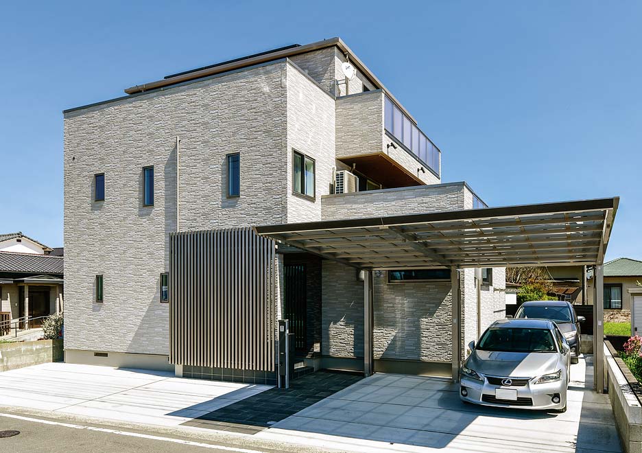 都市型3階建ての外観