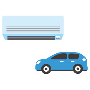 エアコンと自動車のイメージ