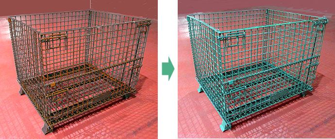 メッシュパレットの再塗装