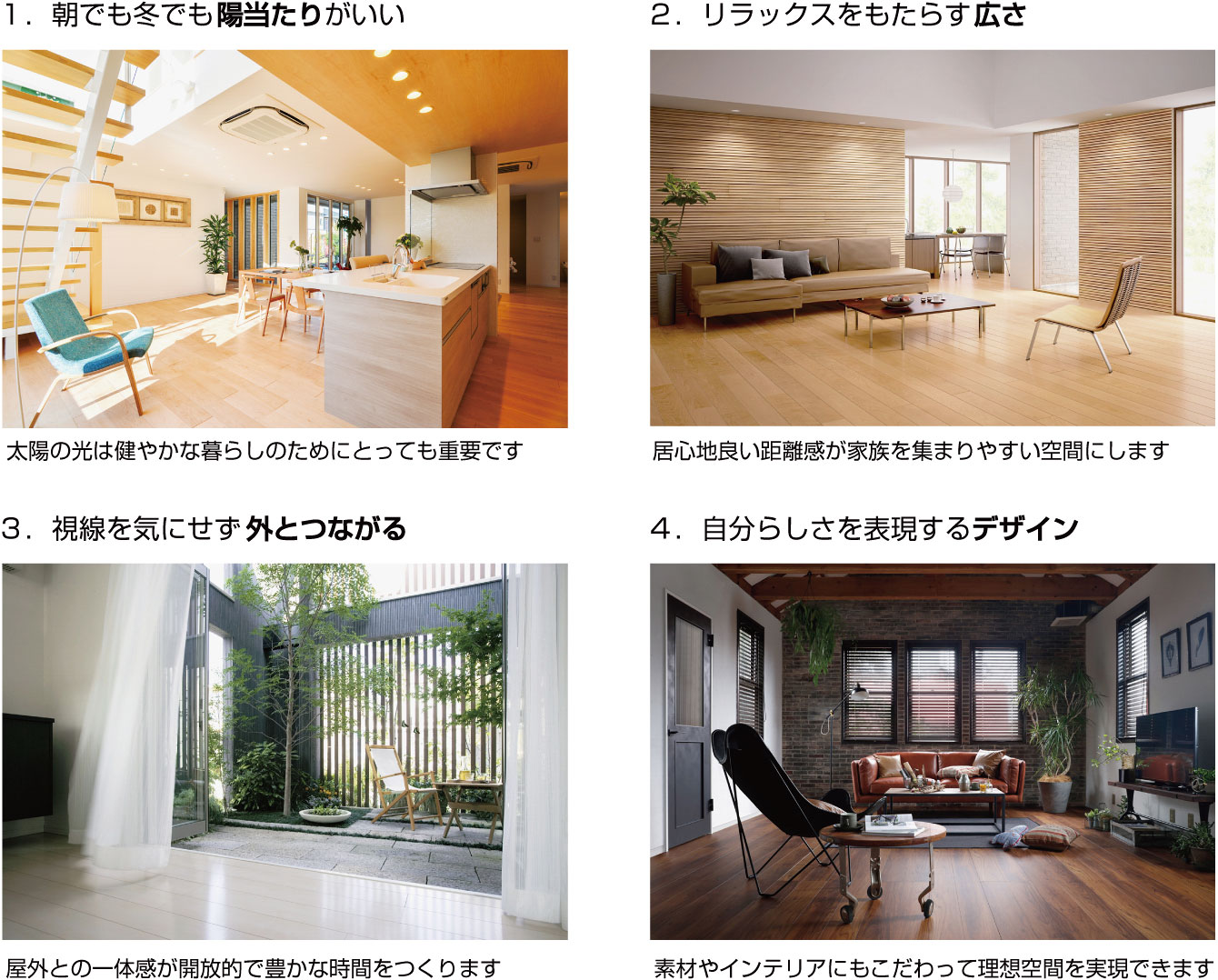 快適なリビングにする4つの工夫