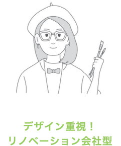 デザイン重視！リノベーション会社型