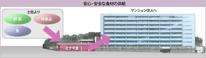 安心・安全な食材の供給イメージ図 安心・安全な食材の供給イメージ図